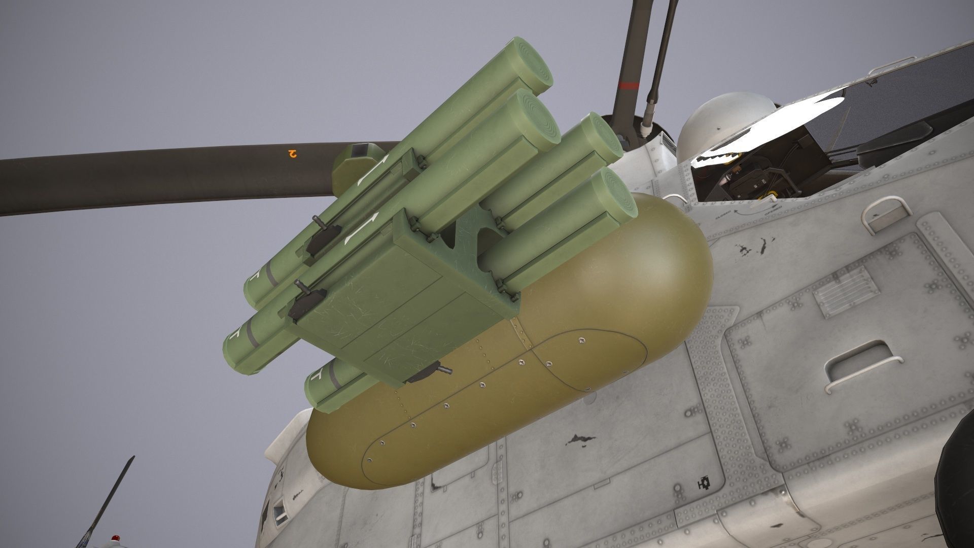  EC-665 Tiger HAD Blank Static Low-poly 3D model_25