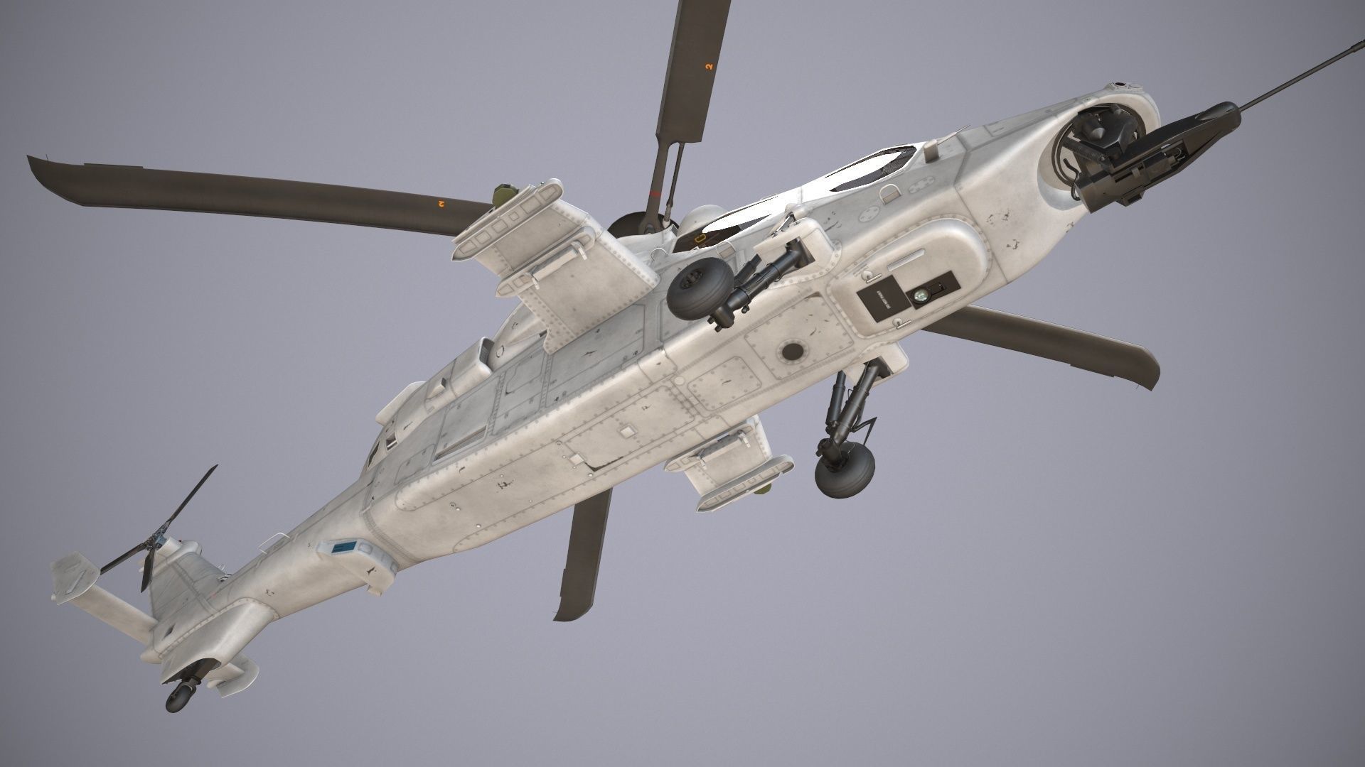  EC-665 Tiger HAD Blank Static Low-poly 3D model_17