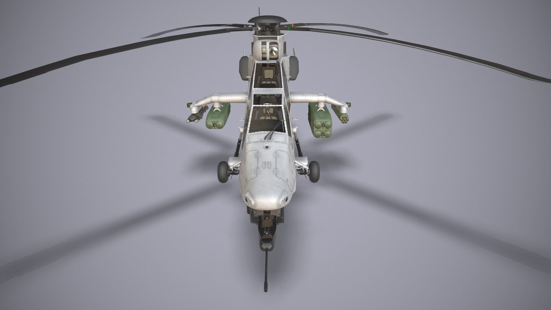  EC-665 Tiger HAD Blank Static Low-poly 3D model_19