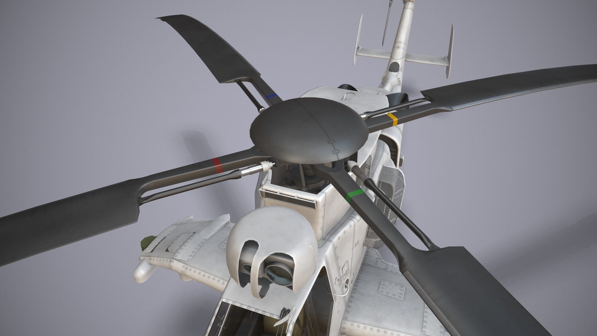  EC-665 Tiger HAD Blank Static Low-poly 3D model_10