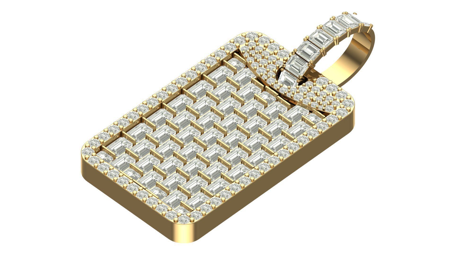  hiphop pendent 3D print model_3