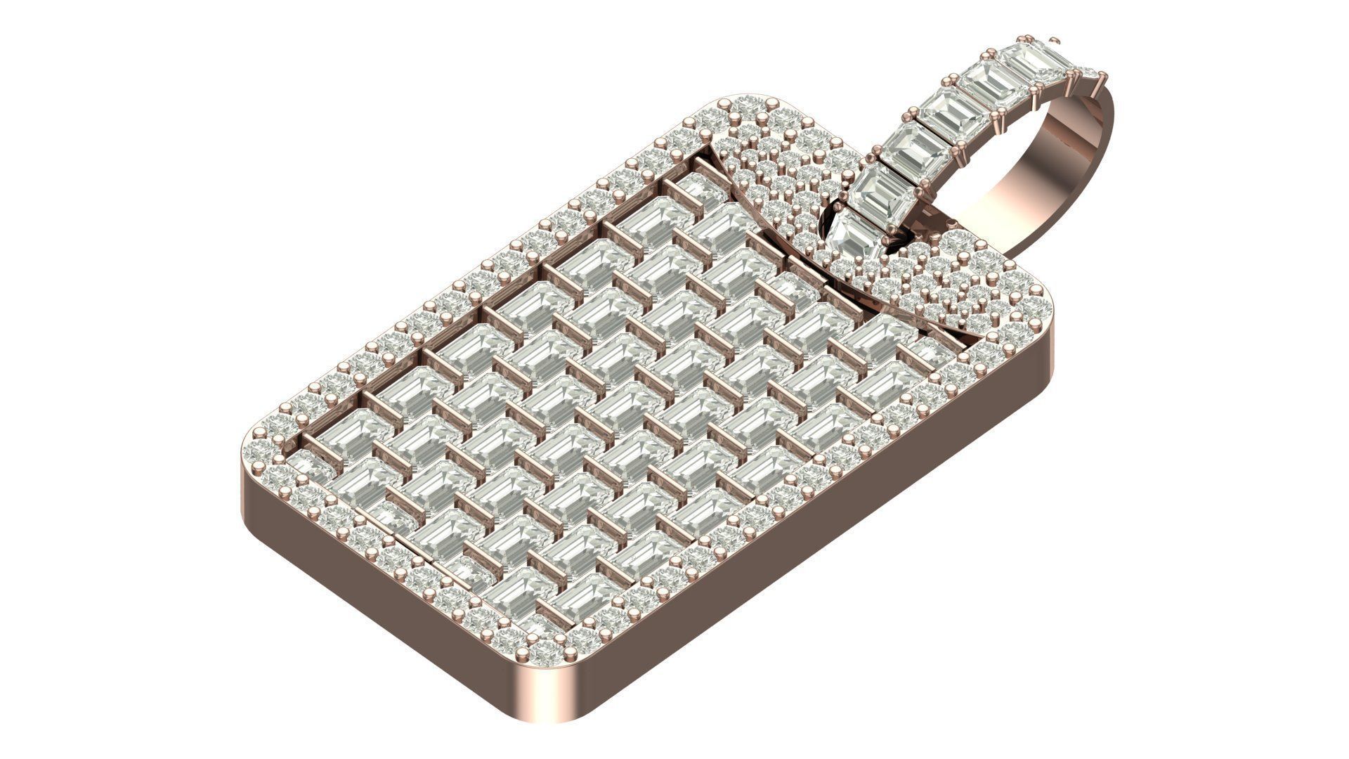  hiphop pendent 3D print model_4