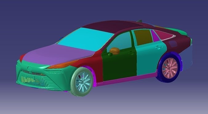 Toyota Mirai Limited 2021 Vehicle 3d scan model 3D model