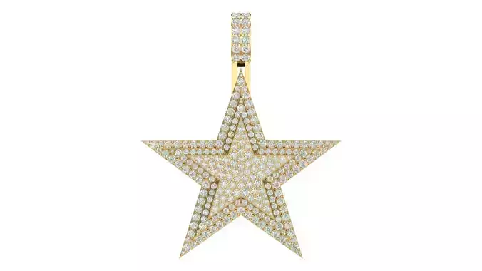 star hiphop pendant