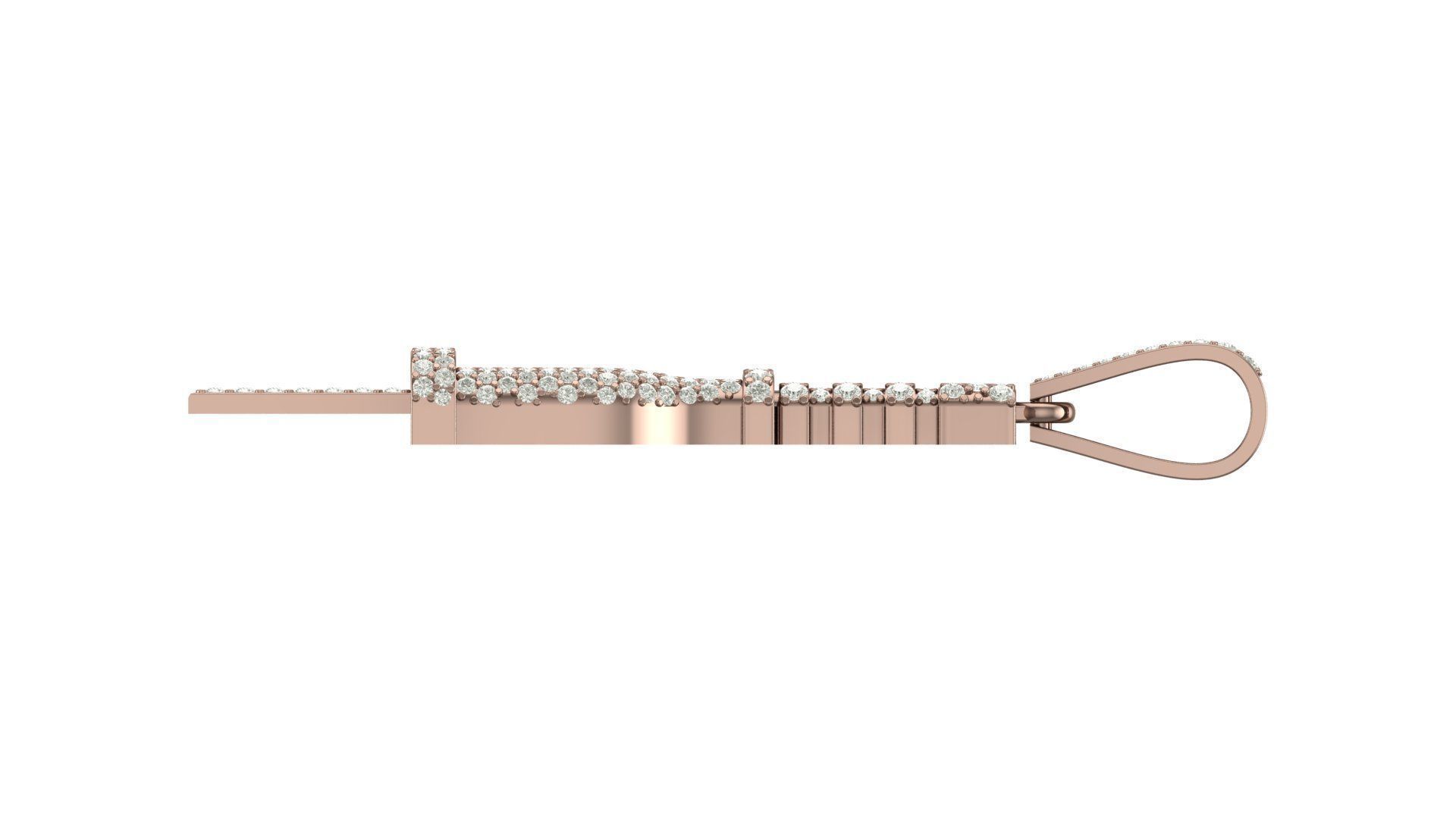 plug hiphop pendant 3D print model_7