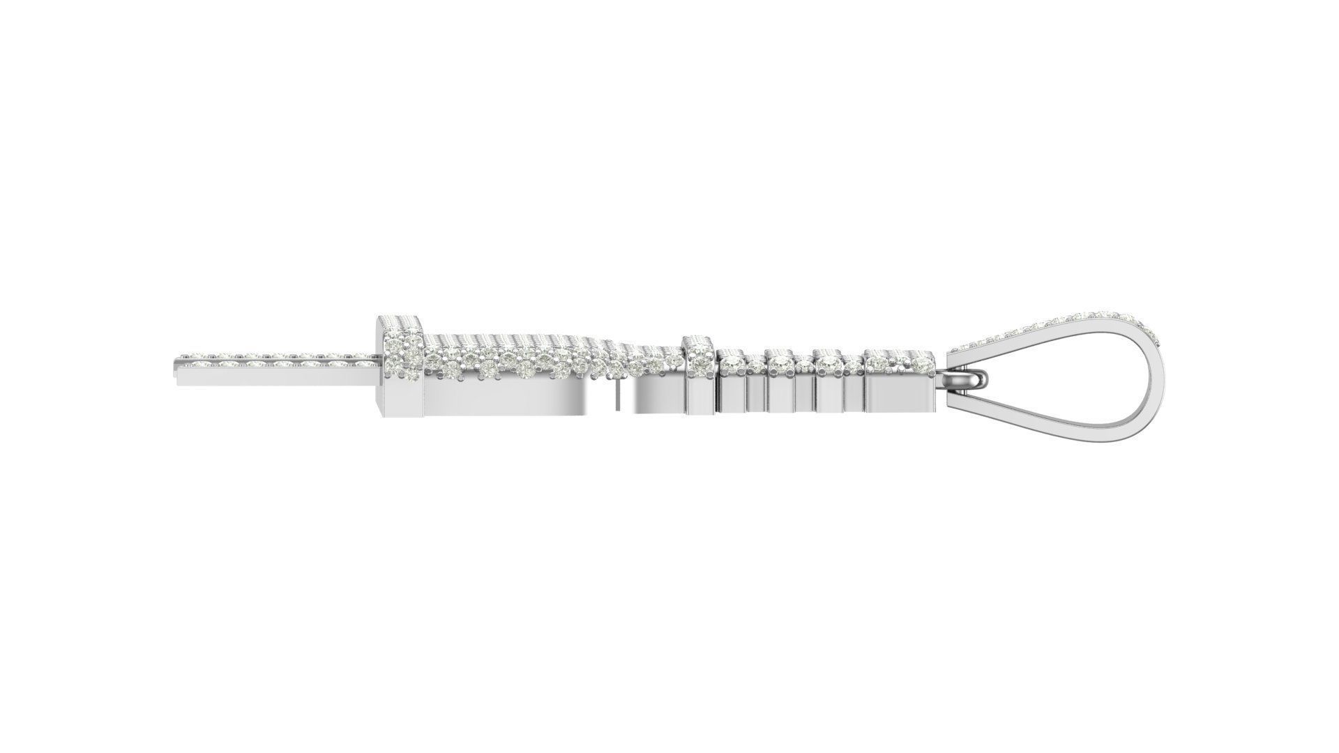 plug hiphop pendant 3D print model_8