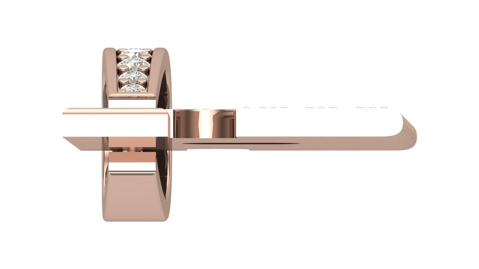 blade hiphop pendant 3D print model_7