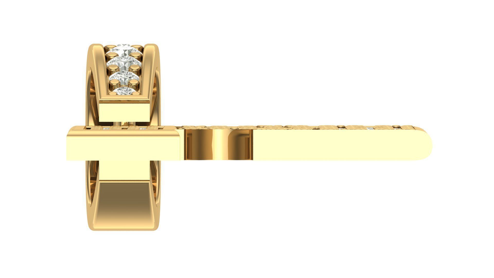 blade hiphop pendant 3D print model_6