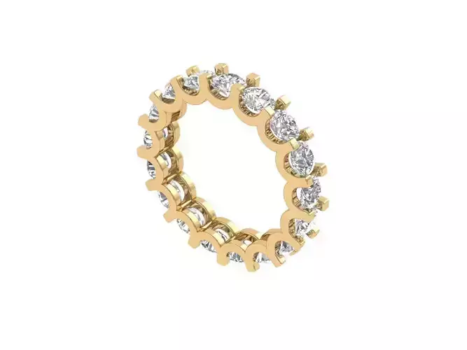 Solitaire Wedding Band