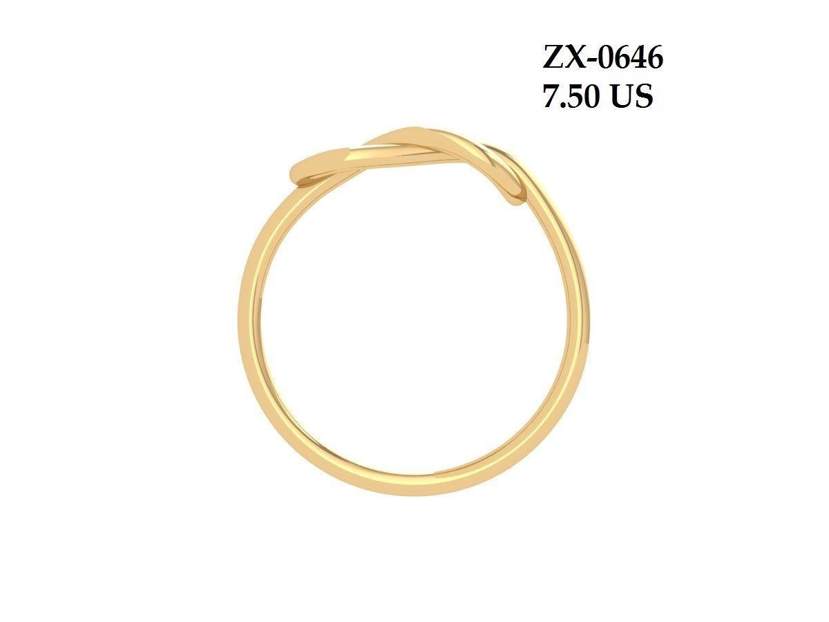 Solitaire Engagement Ring 3D print model_2