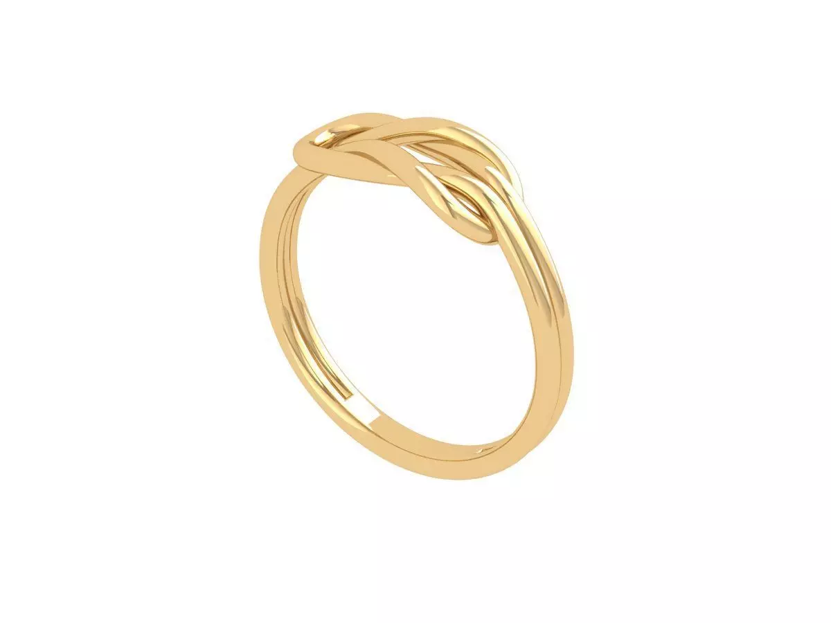 Solitaire Engagement Ring 3D print model_0