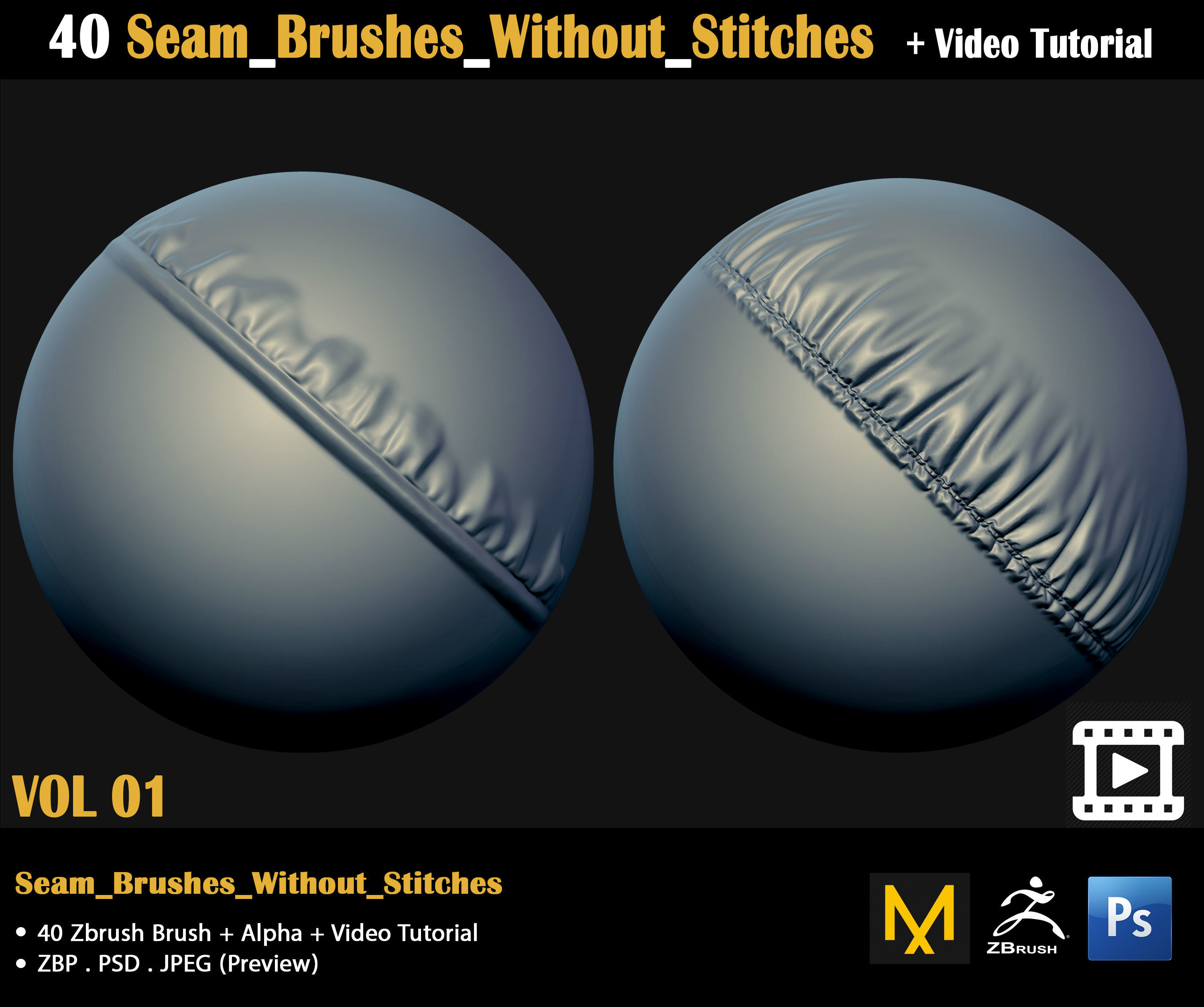 Cloth Brushes-Video Tutorial 3D model_2