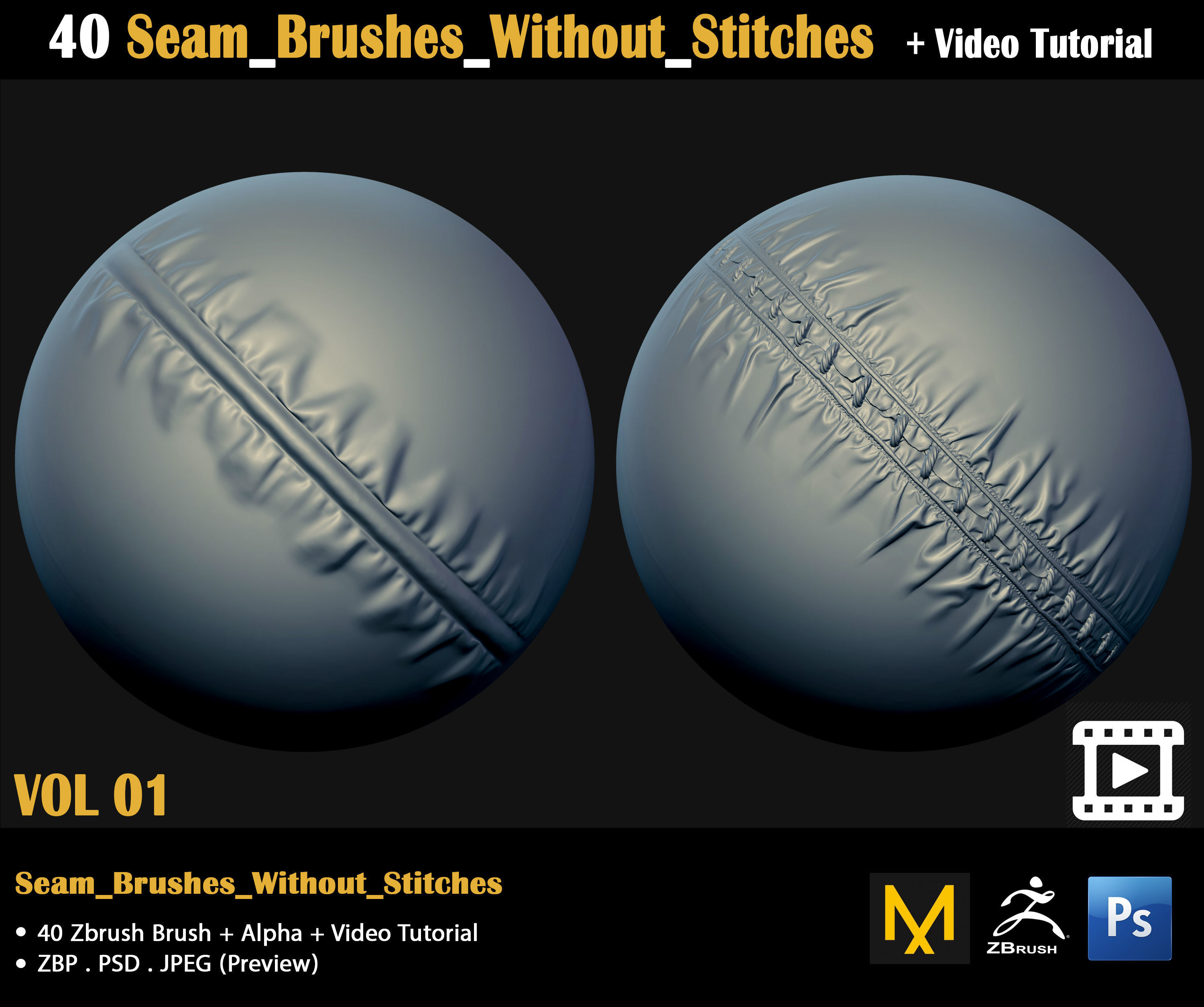 Cloth Brushes-Video Tutorial 3D model_18