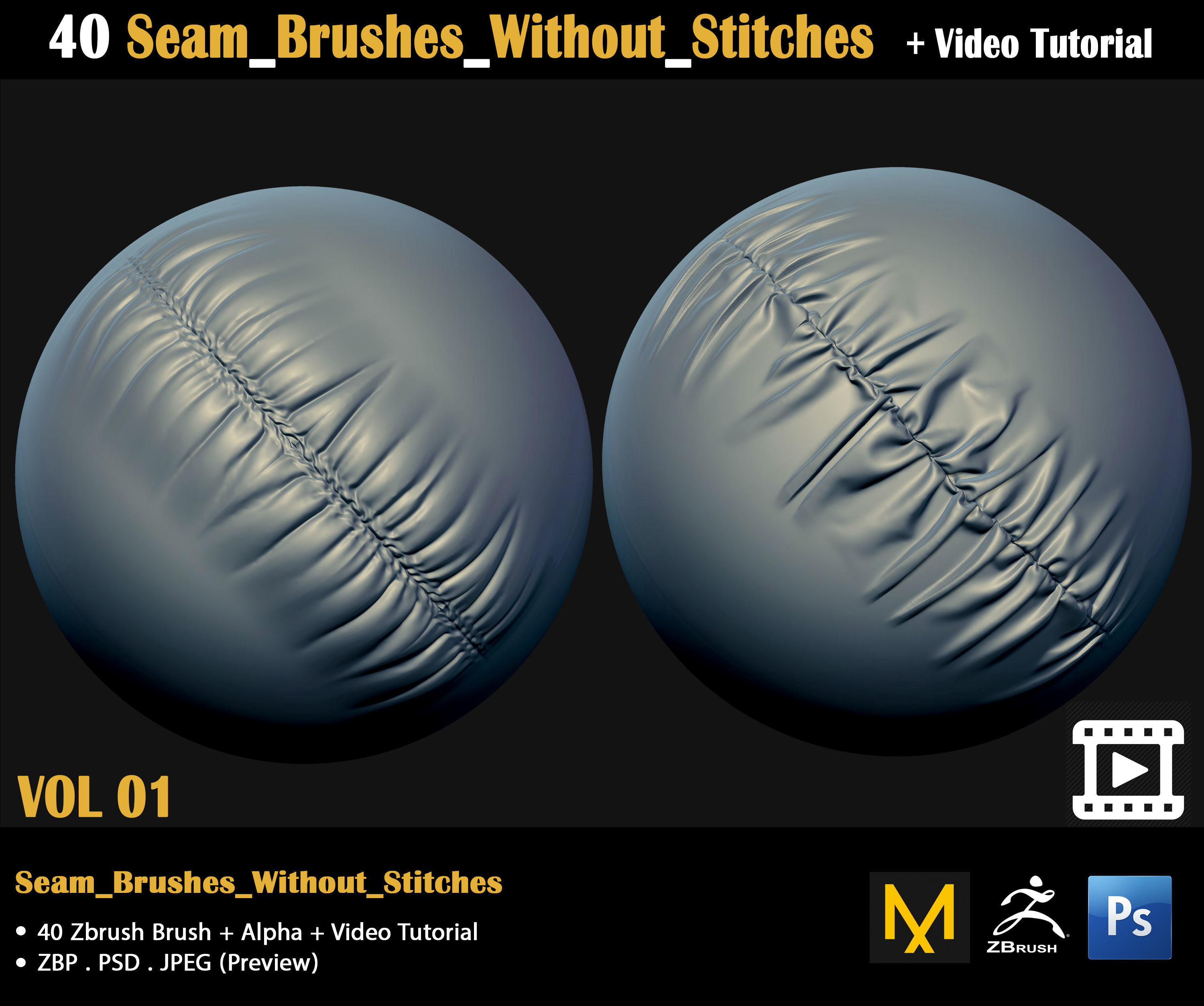 Cloth Brushes-Video Tutorial 3D model_11