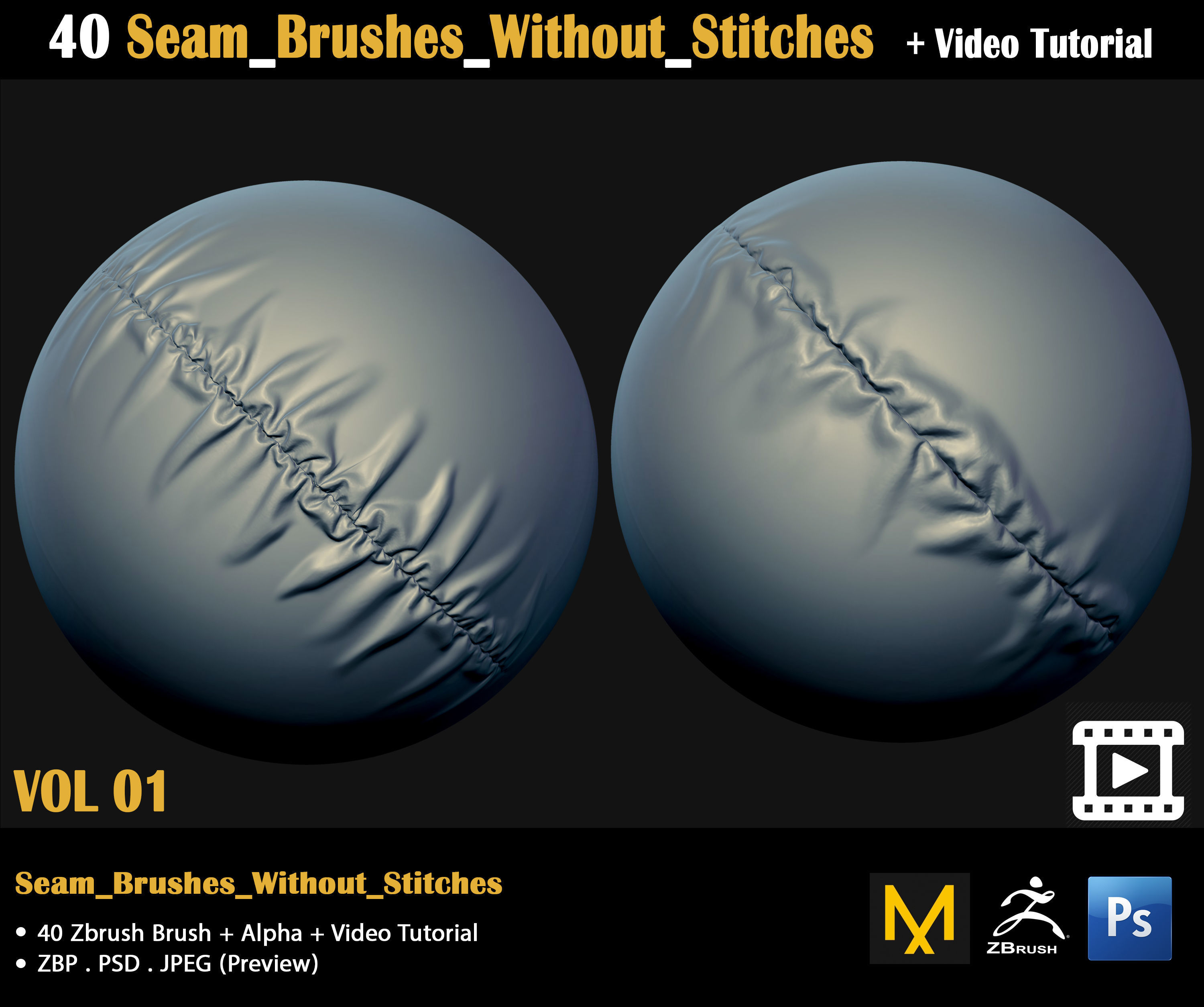 Cloth Brushes-Video Tutorial 3D model_16
