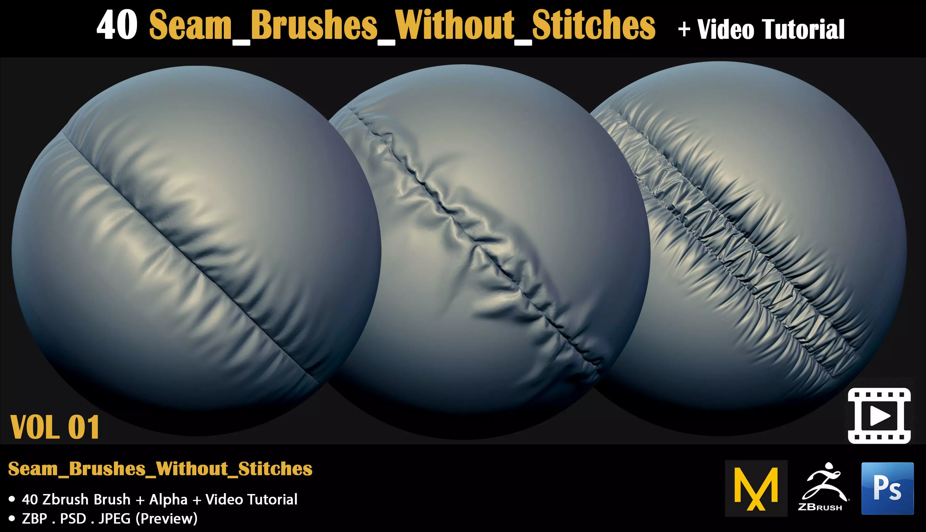 Cloth Brushes-Video Tutorial 3D model_0