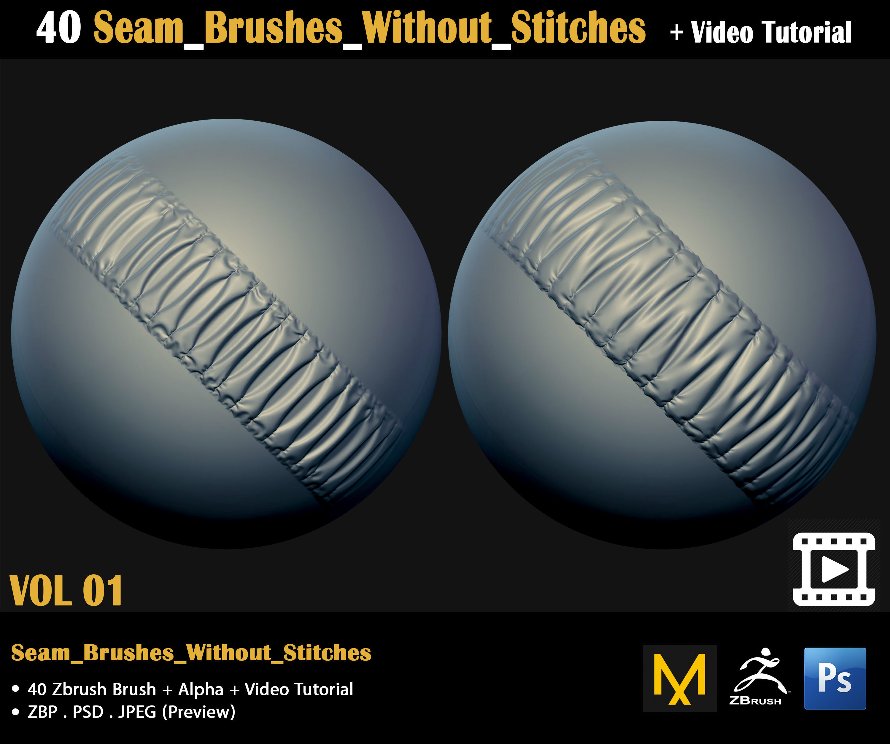 Cloth Brushes-Video Tutorial 3D model_17