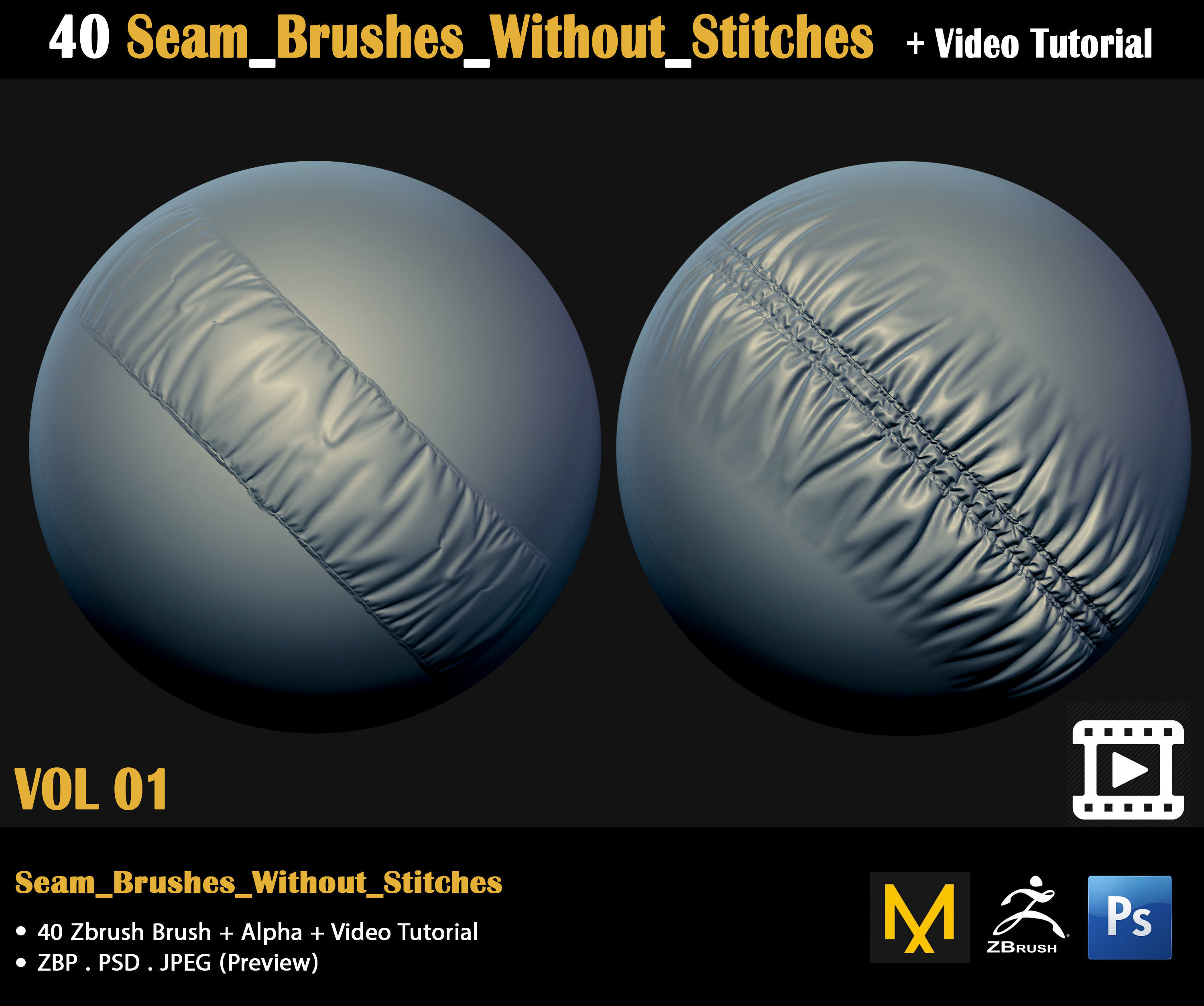 Cloth Brushes-Video Tutorial 3D model_15