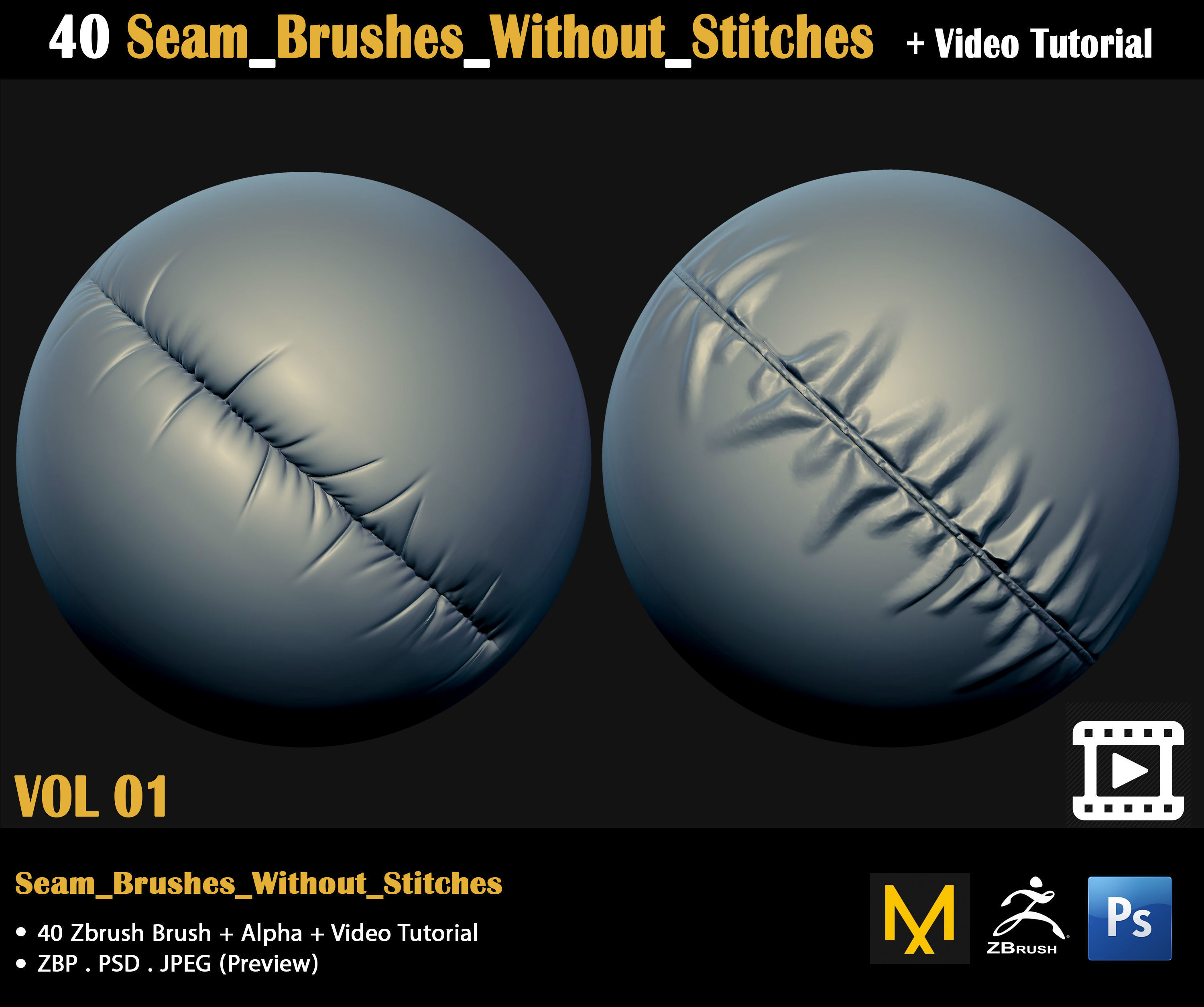 Cloth Brushes-Video Tutorial 3D model_12