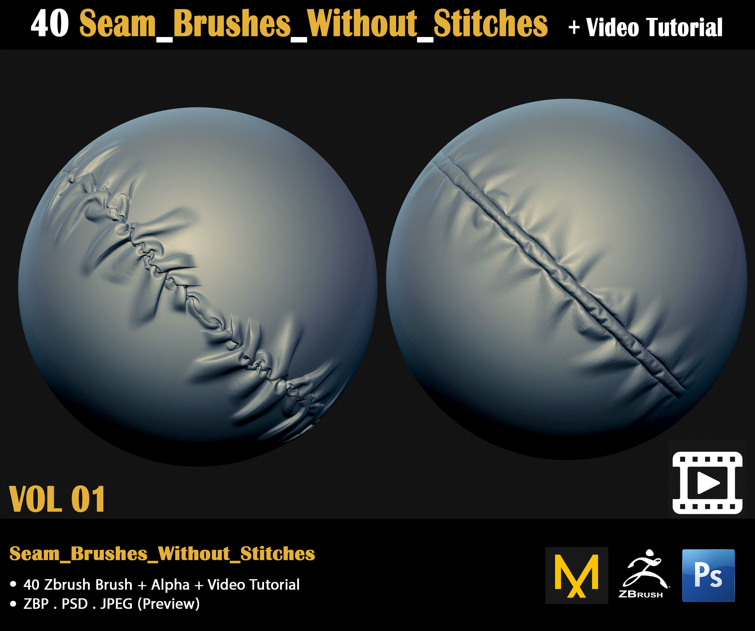 Cloth Brushes-Video Tutorial 3D model_14