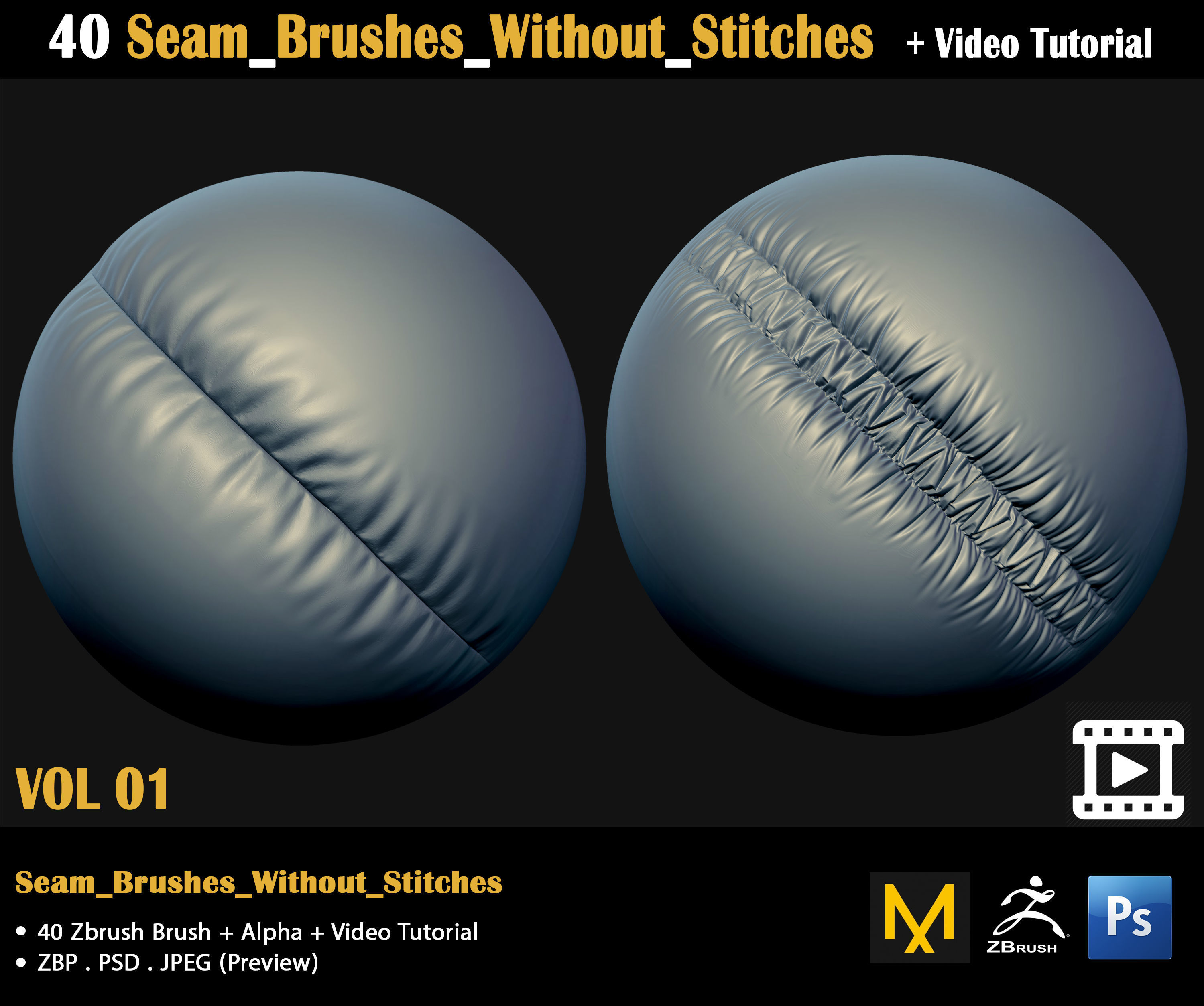 Cloth Brushes-Video Tutorial 3D model_1