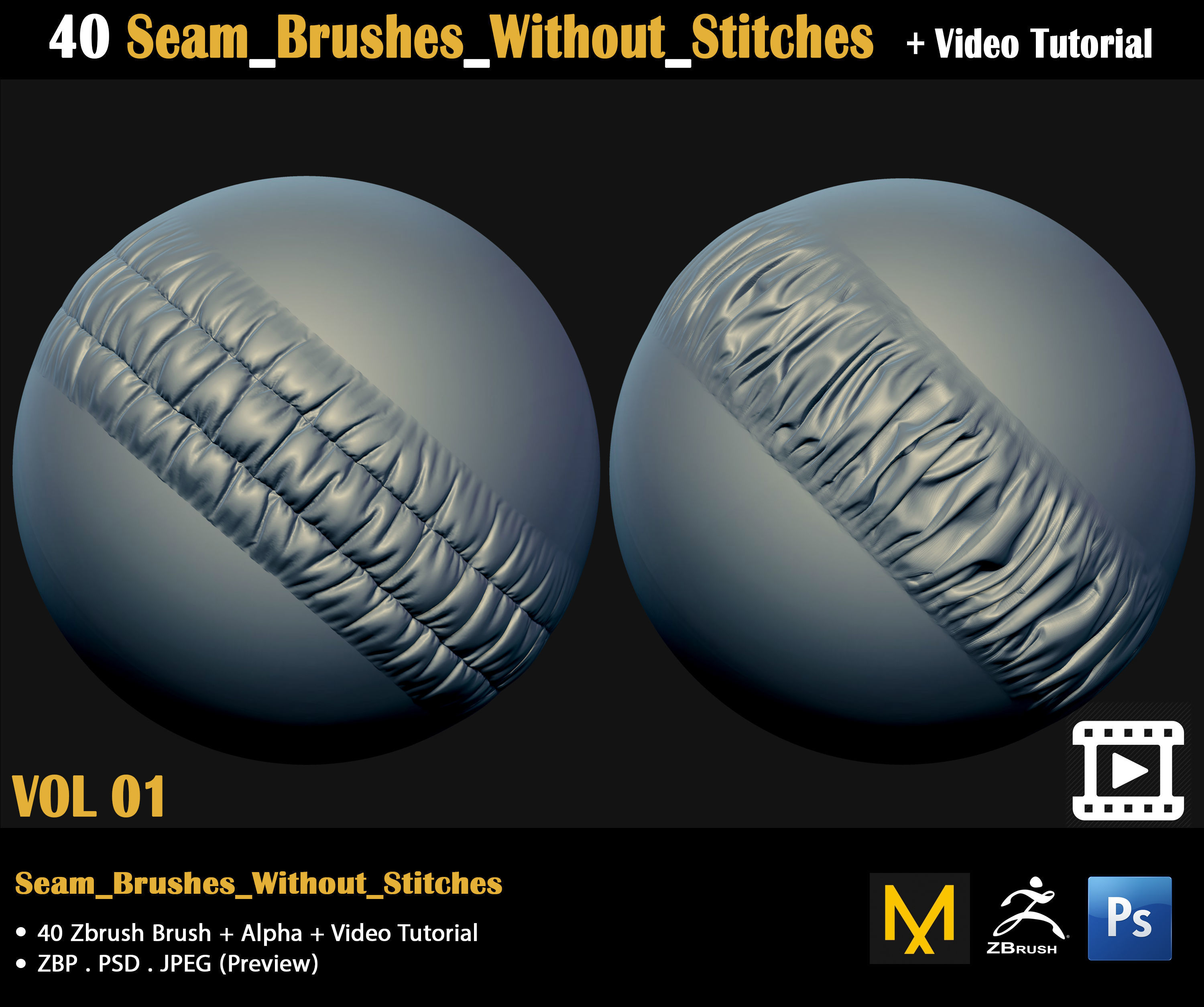 Cloth Brushes-Video Tutorial 3D model_19
