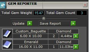 Emerald 3 Stone Art Deco Ring 3D print model_4