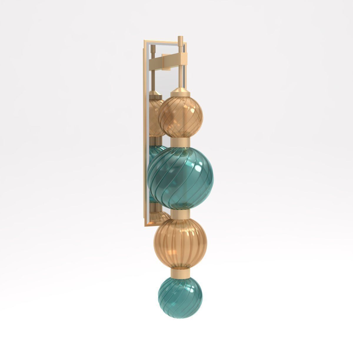 Wall Light 1 Low-poly 3D model_1