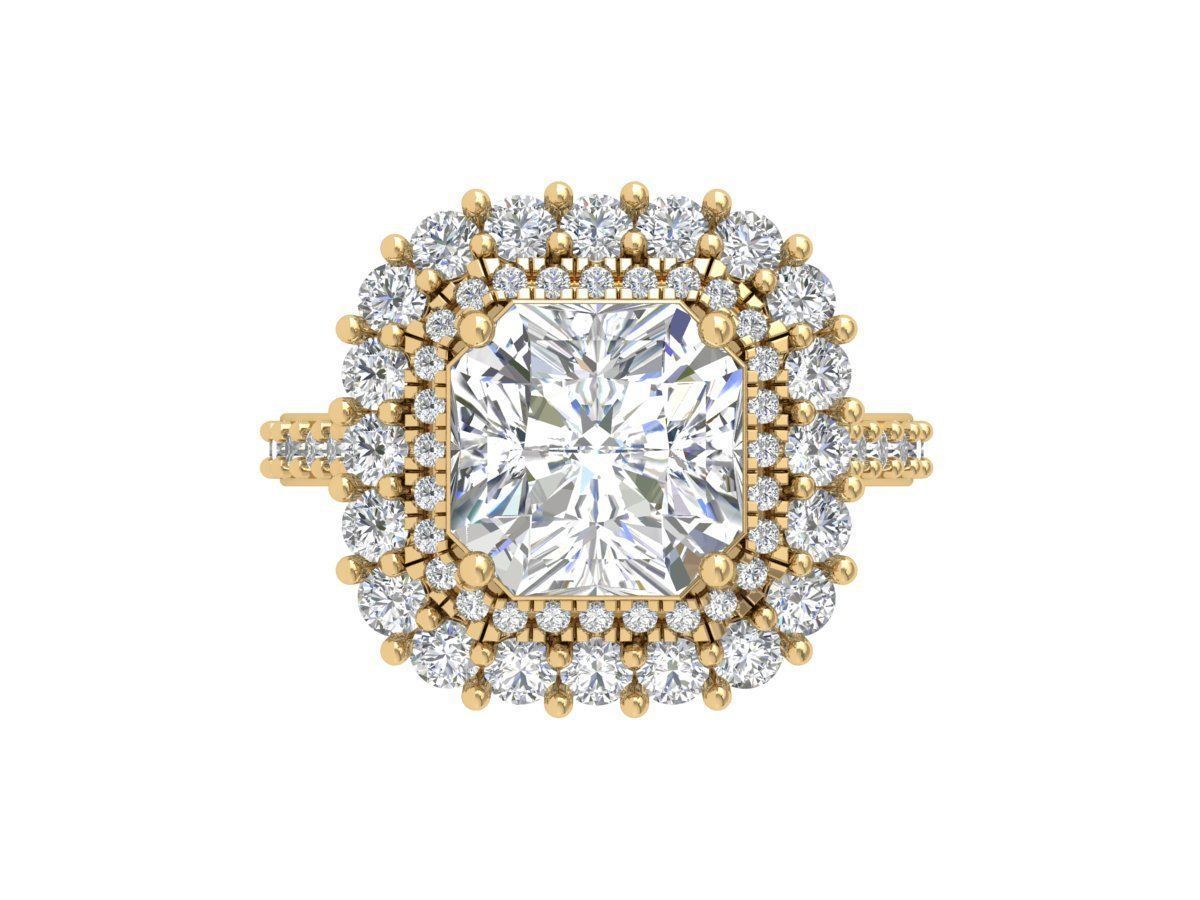 Radiant Art Deco Ring 3D print model_1