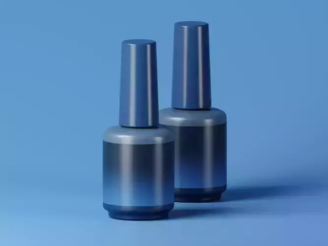 Blue Nail Polish 3D Model