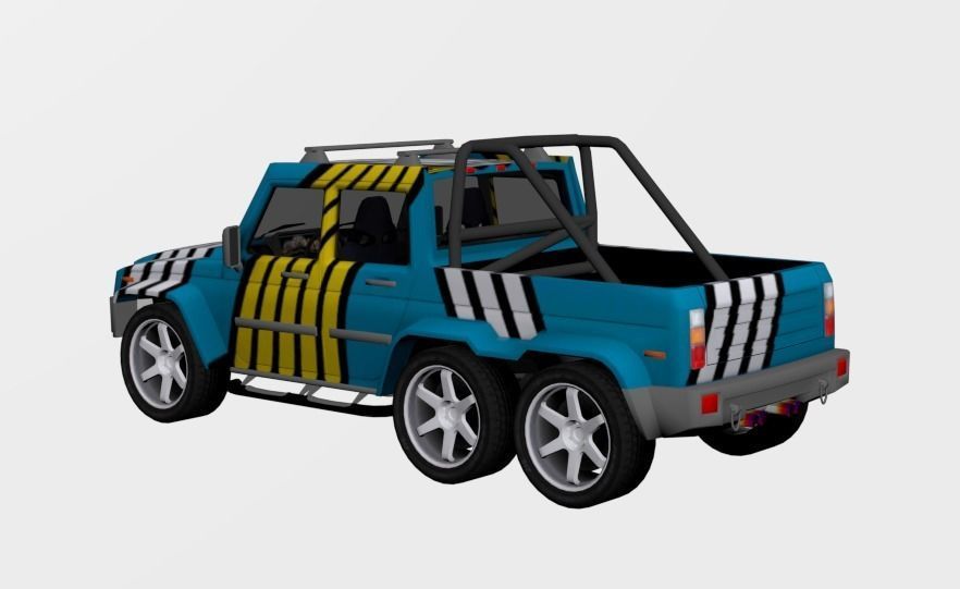 Jeep 3D Model Low-poly 3D model_2