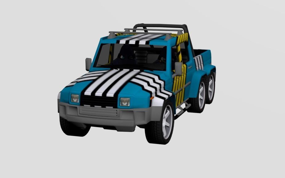 Jeep 3D Model Low-poly 3D model_1