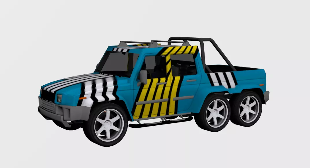 Jeep 3D Model Low-poly 3D model_0