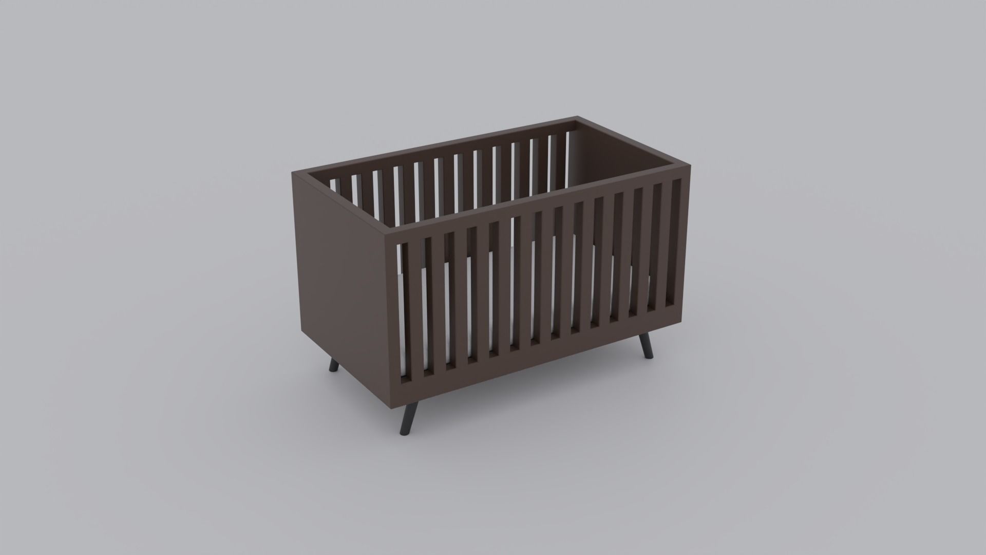 Low Poly Cribs Pack Low-poly 3D model_11