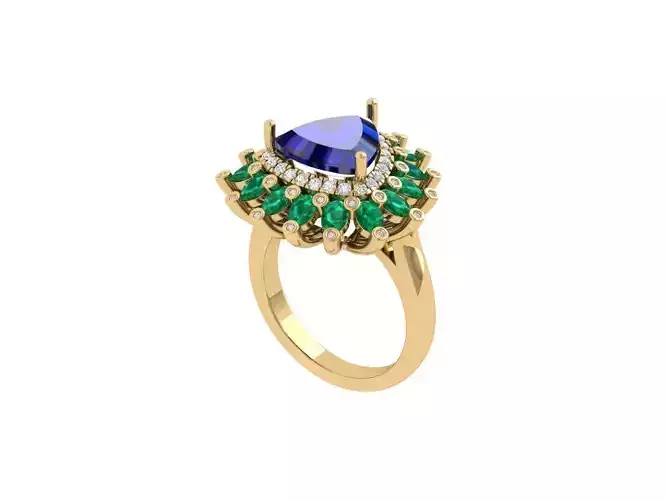 Trillian Artdeco Ring