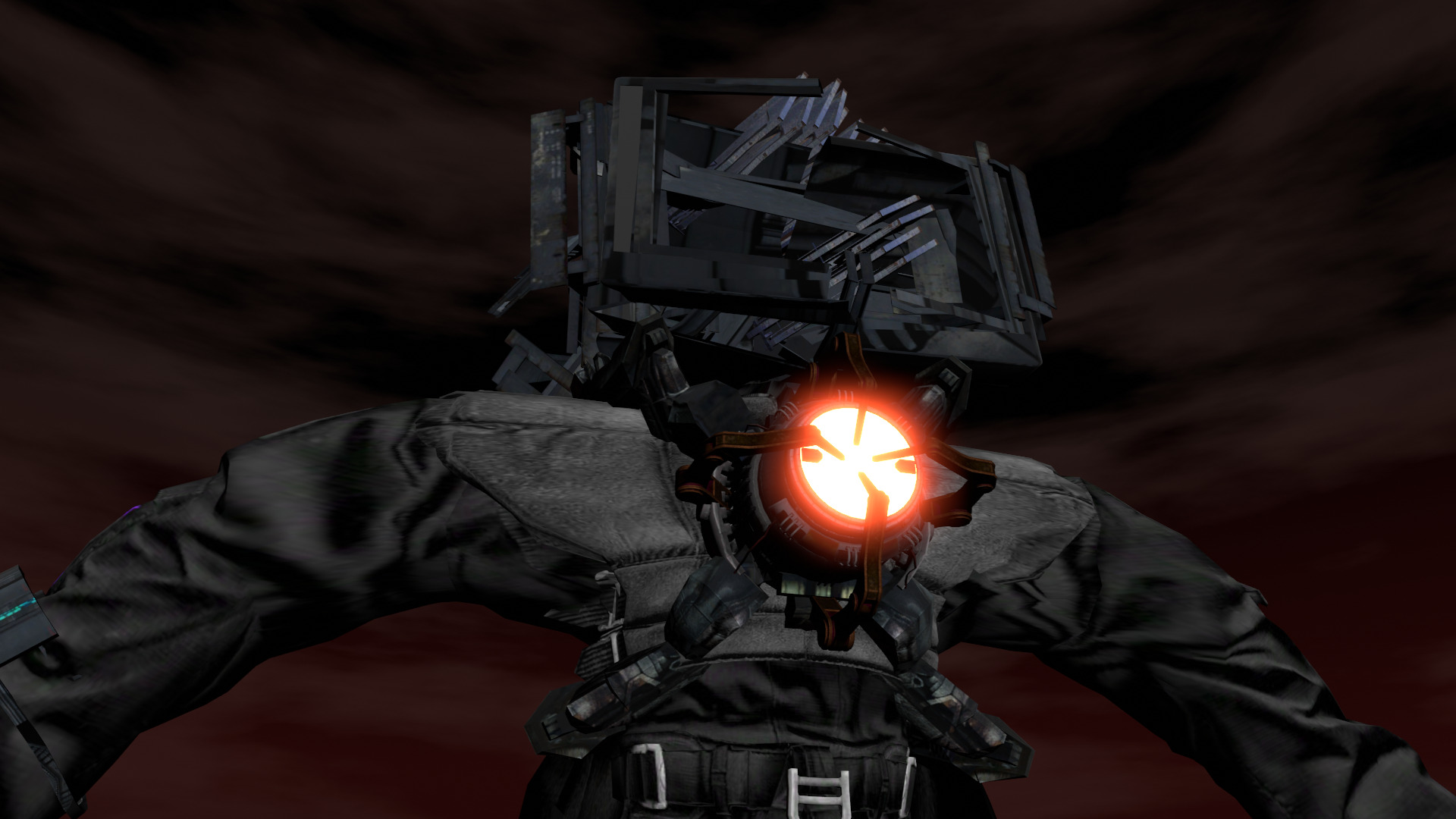 Skibidi Toilet Infected Titan TVMan  Low-poly 3D model_4