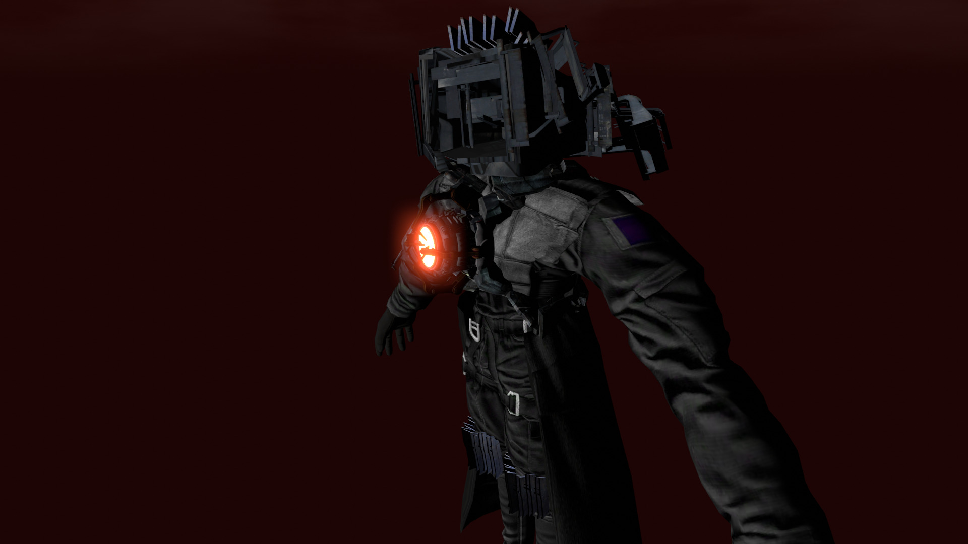 Skibidi Toilet Infected Titan TVMan  Low-poly 3D model_5