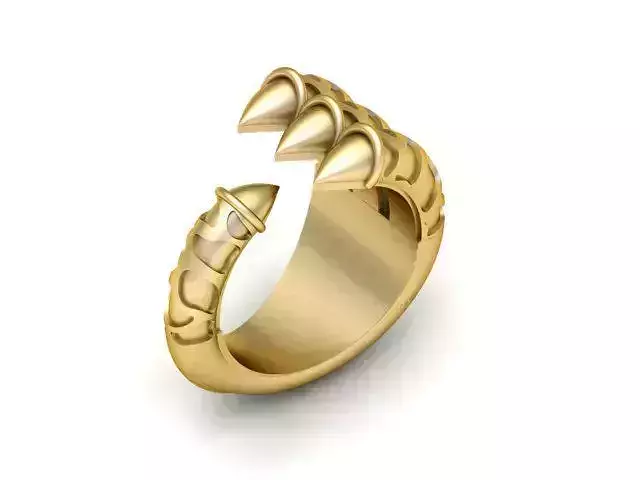 Hip Hop Dragon Punk Ring 3d Printable Model