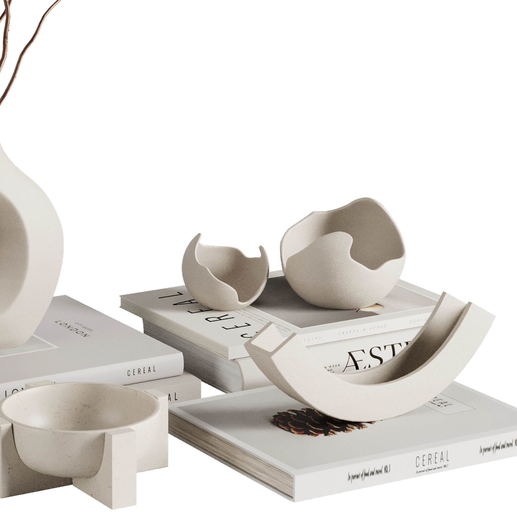 Decorative Set55 3D model_2