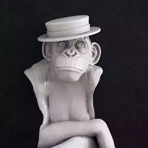 Monkey Lamp Wall Decor