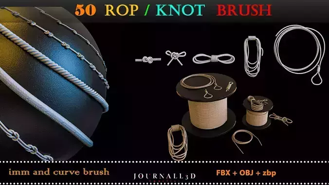 50 rope and knot brush