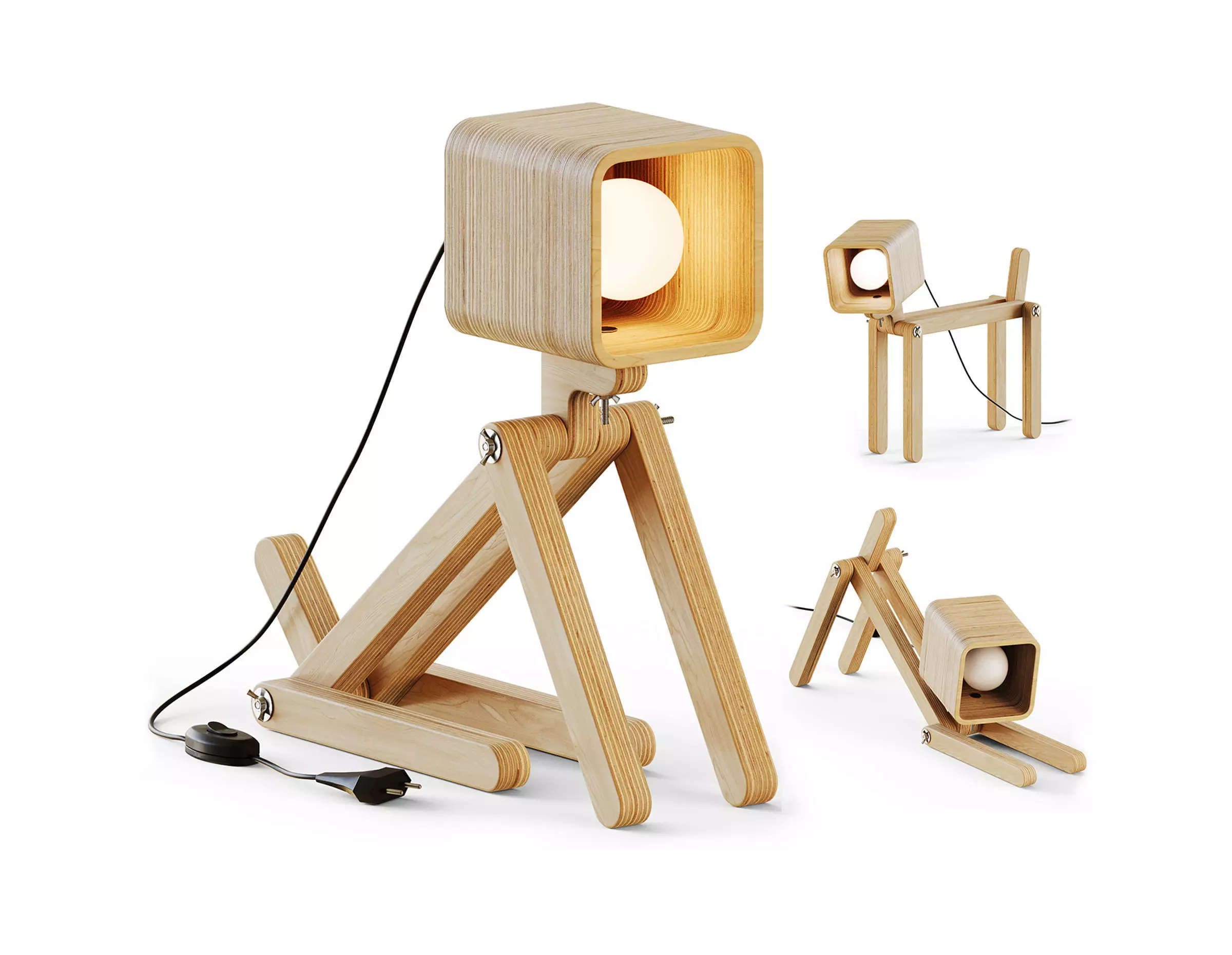 Stevie As to Crystal Transformer Table Lamp 3D model