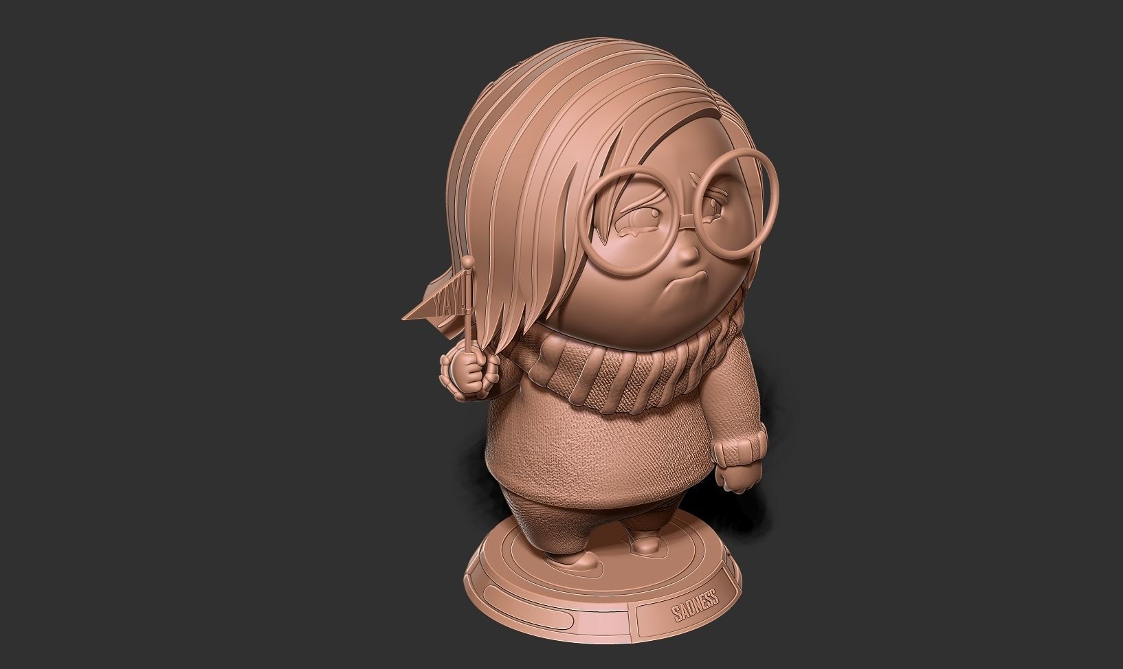 Sadness - Inside Out 2 Fanart 3D print model_16