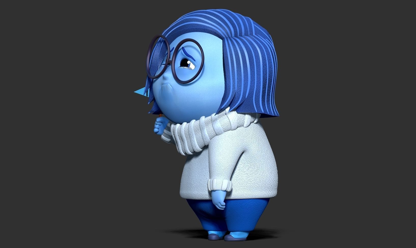 Sadness - Inside Out 2 Fanart 3D print model_11