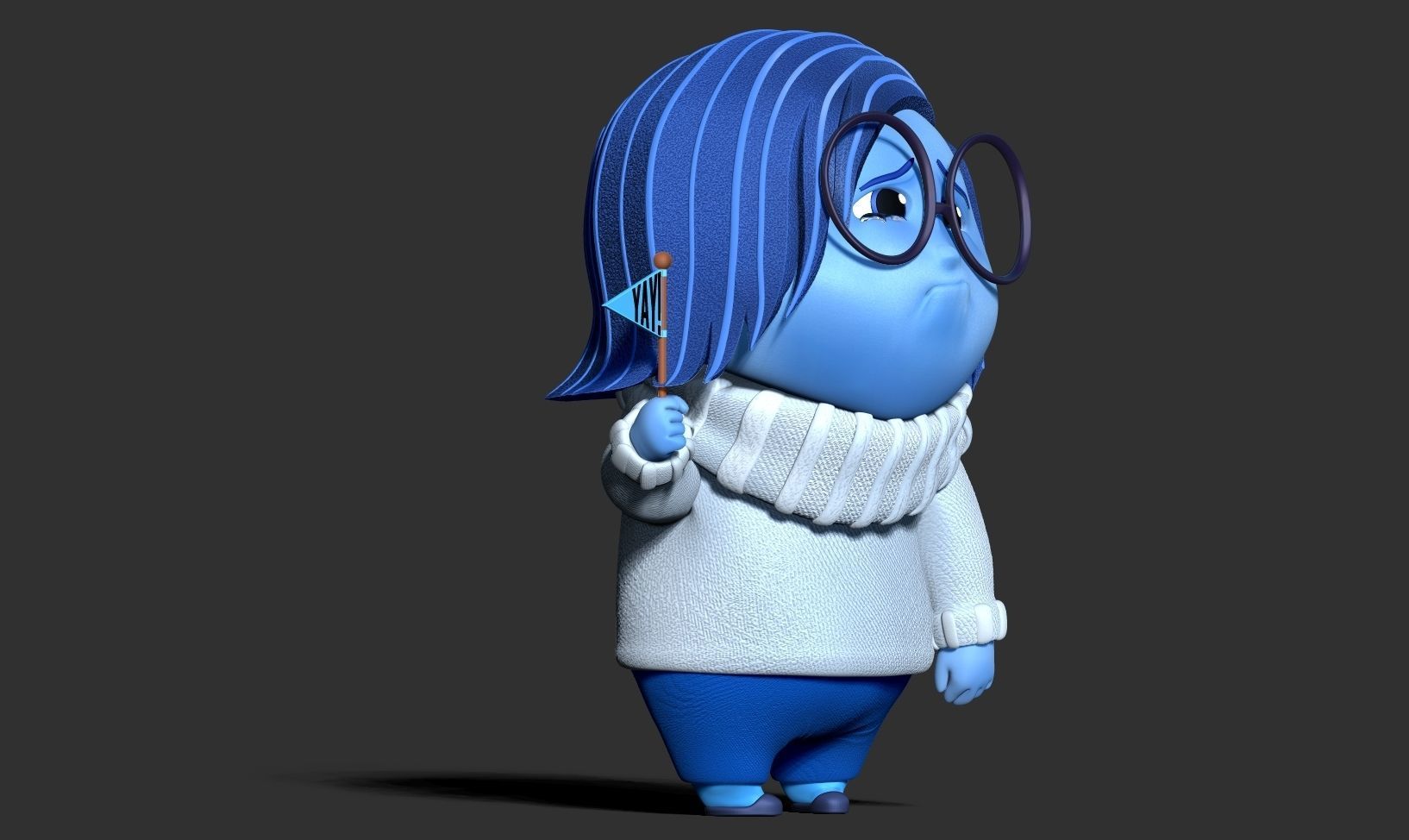 Sadness - Inside Out 2 Fanart 3D print model_13