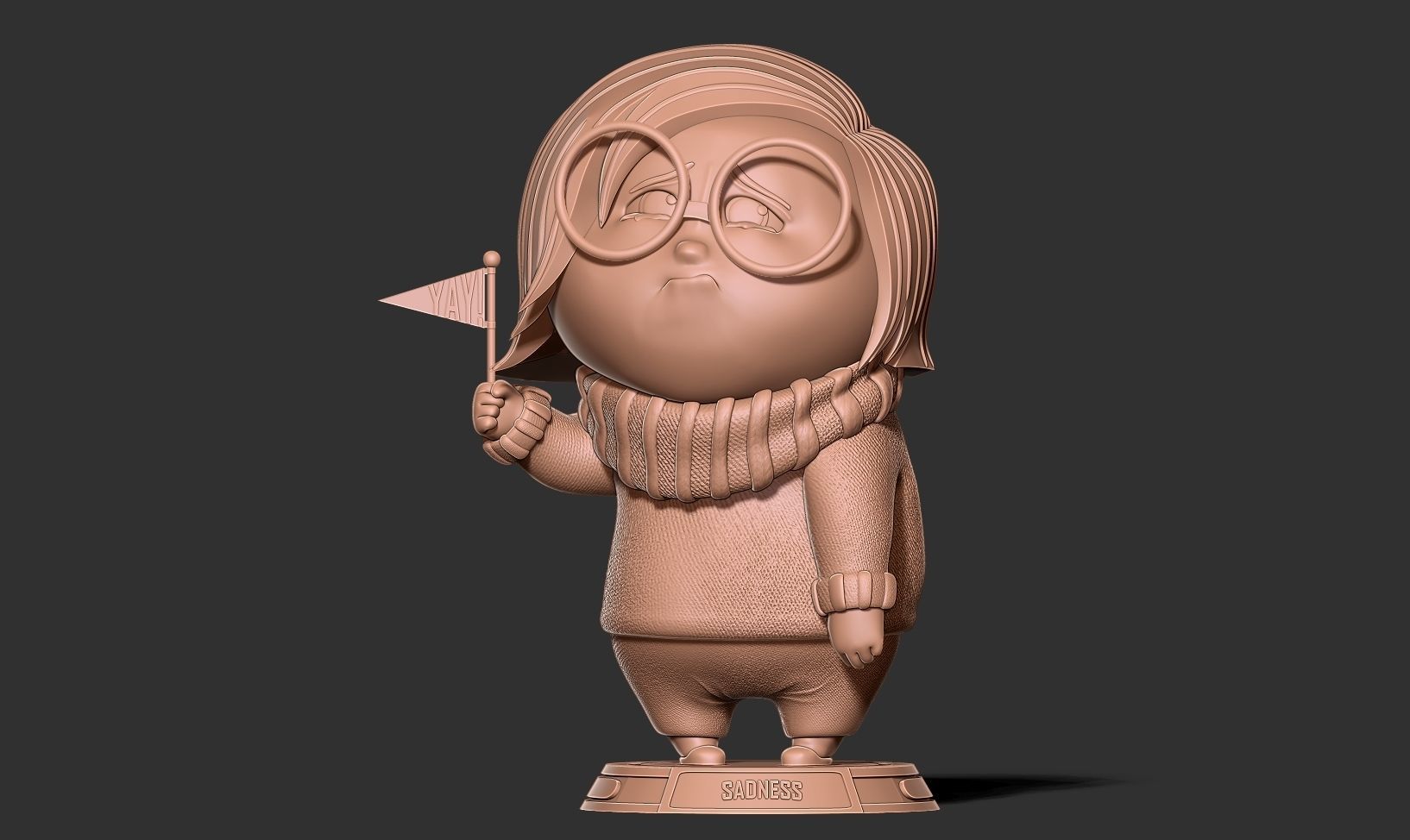 Sadness - Inside Out 2 Fanart 3D print model_10