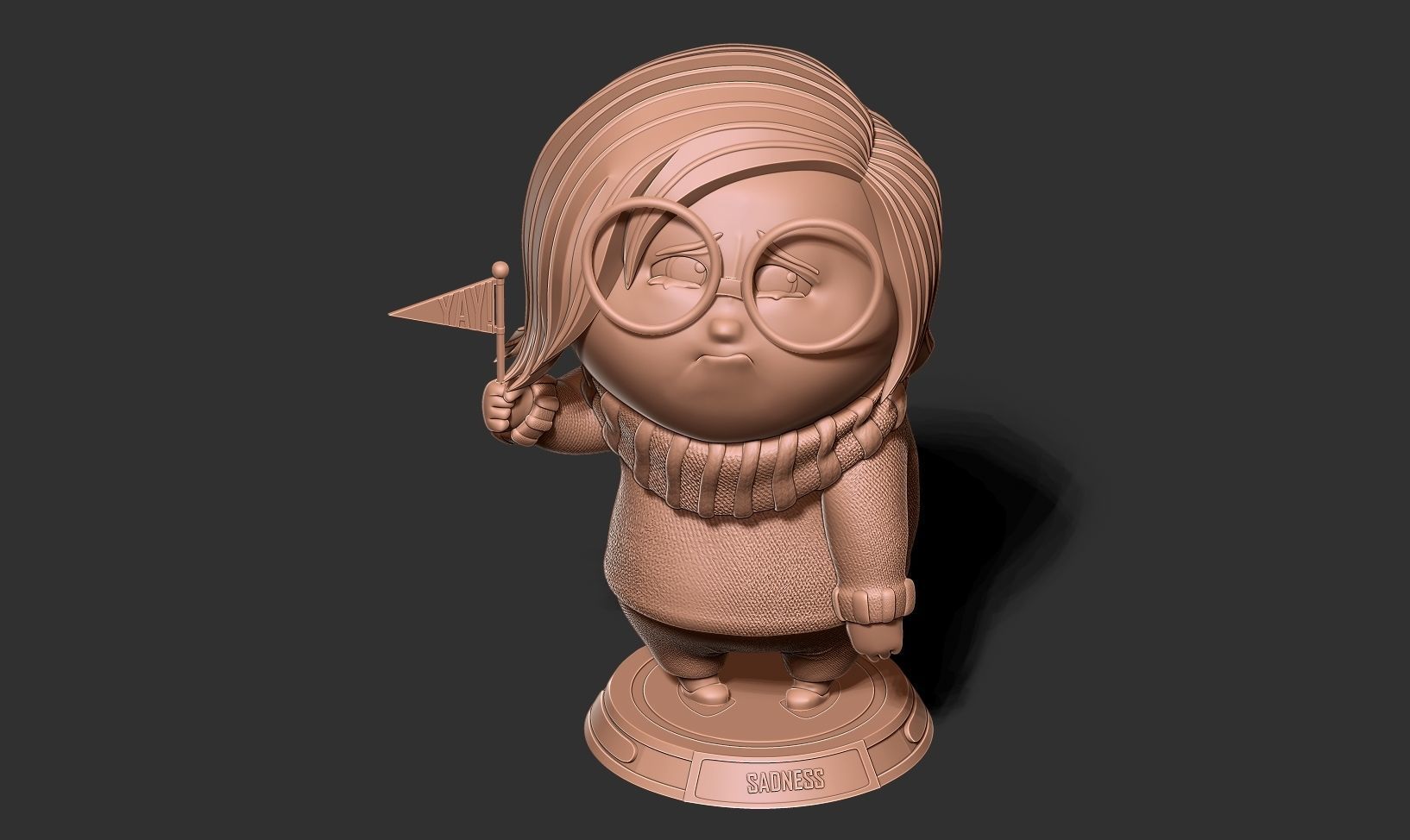 Sadness - Inside Out 2 Fanart 3D print model_18