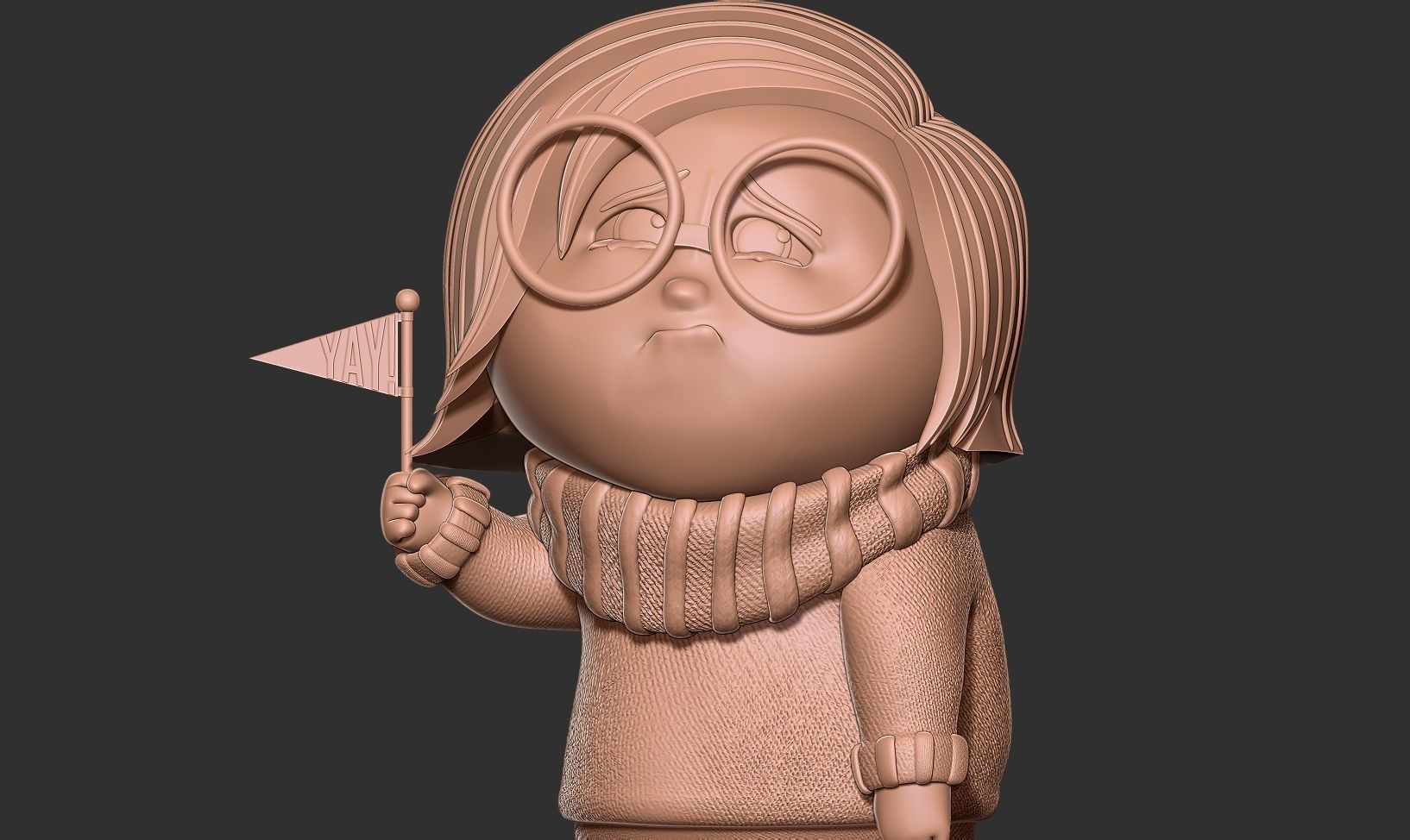Sadness - Inside Out 2 Fanart 3D print model_7