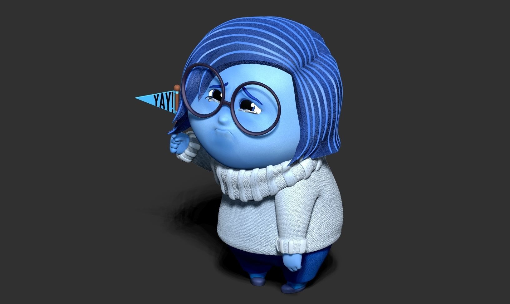 Sadness - Inside Out 2 Fanart 3D print model_15