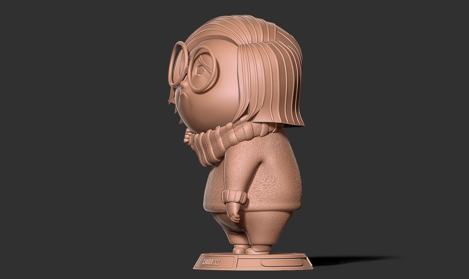 Sadness - Inside Out 2 Fanart 3D print model_12